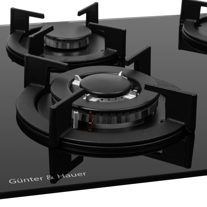 Газова варильна поверхня GUNTER&HAUER S 68 BL Black