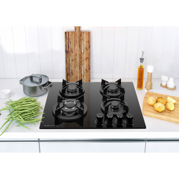 Газова варильна поверхня GUNTER&HAUER S 68 BL Black