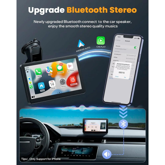 Портативний автомобільний мультимедійний центр Avylet RC08