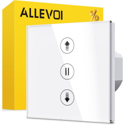 Розумний перемикач для ролет та жалюзі ALLEVOI CS02 White