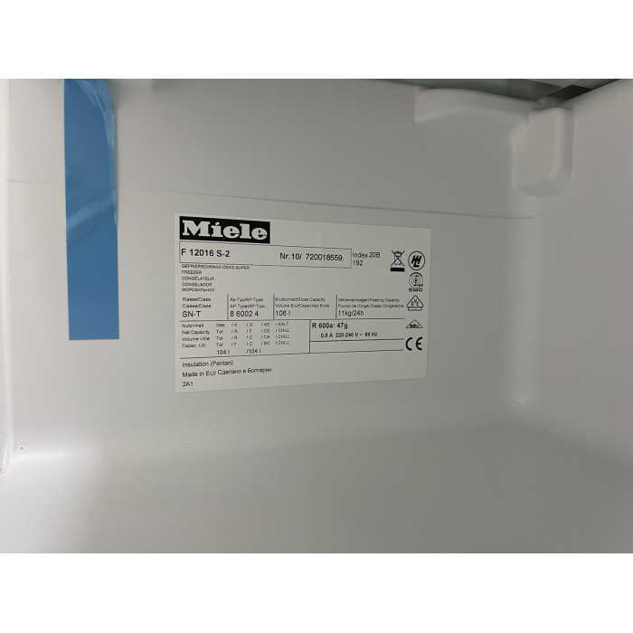 Морозильна камера Miele F 12016 S-2 White Б/В