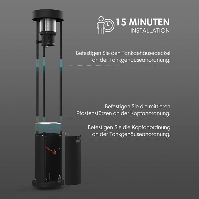 Газовый уличный обогреватель Terra Hiker DLSX-01
