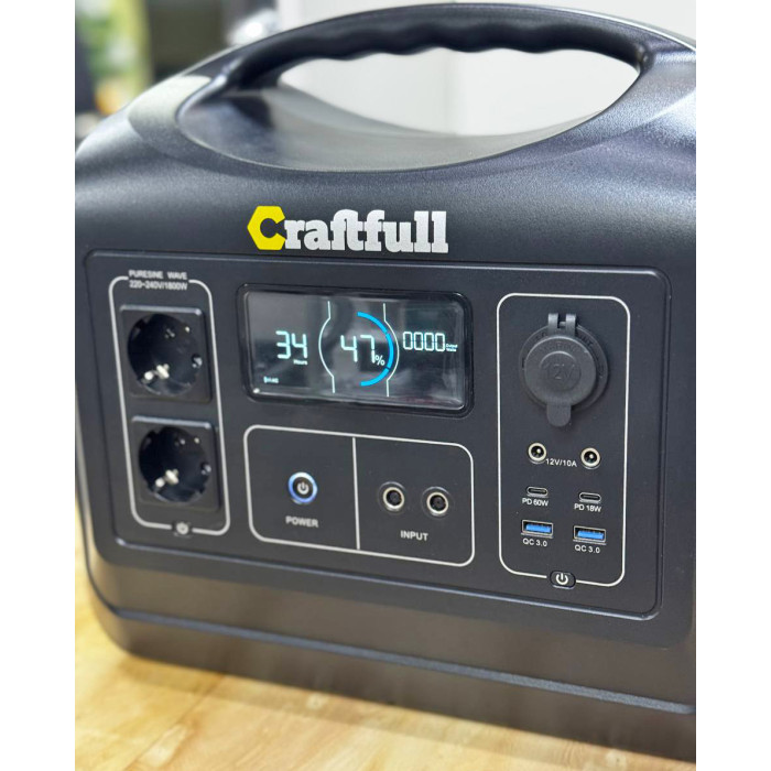 Портативна зарядна станція Craftfull CP1800