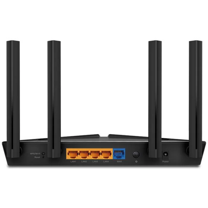Двухдиапазонный беспроводной маршрутизатор (роутер) TP-Link ARCHER AX1800 (AX1800 Wi-Fi6, 1xGE WAN, 4xGE LAN, OneMesh) Black