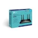 Двухдиапазонный беспроводной маршрутизатор (роутер) TP-Link ARCHER AX1800 (AX1800 Wi-Fi6, 1xGE WAN, 4xGE LAN, OneMesh) Black