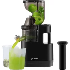Соковыжималка шнековая с насадкой для приготовления мороженого Panana Black