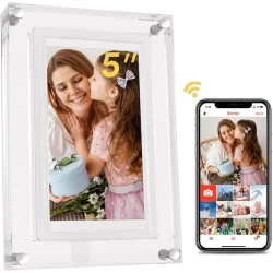 Акриловая интеллектуальная цифровая фоторамка 5" Acrylic с Wi-Fi 