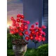 Светодиодные садовые 40 текстильных роз Pink Roses