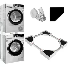 Универсальный комплект для установки стиральных машин и сушилок Kiss Core Stacking kit W600 DE White 