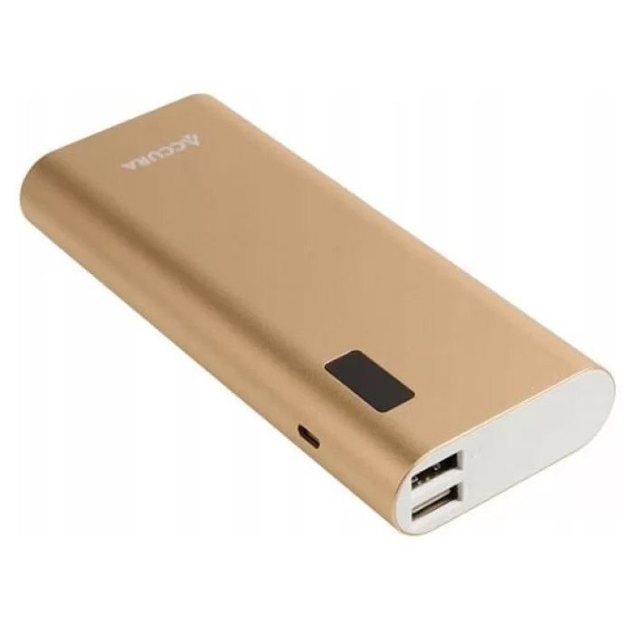 Зовнішній акумулятор (УМБ) Accura Accubank ACC7221 10000mAh Gold