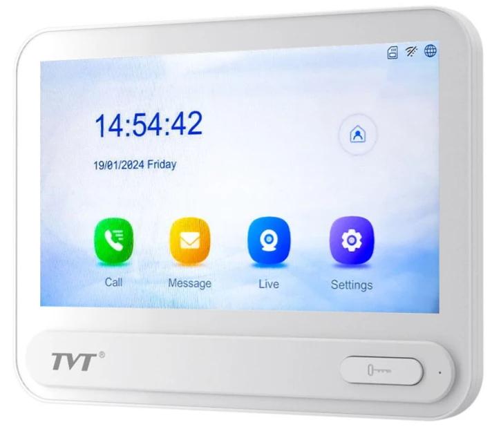 IP-відеодомофон з WiFi 7" TVT TD-E2137-PE/TP/WF Black